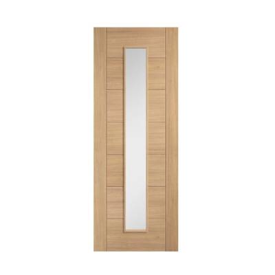 Oak Carini Long Light Glazed Internal Door Wooden - Door Siz...